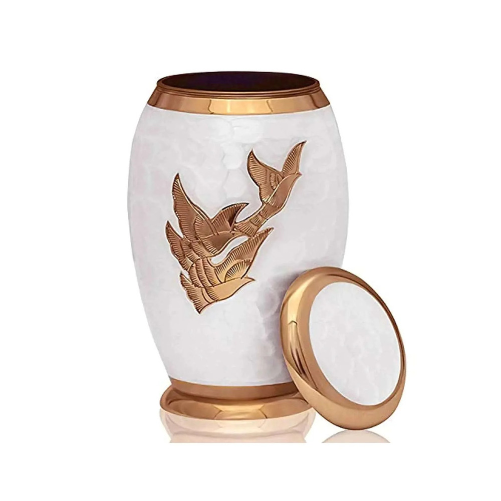 Adult Cremation Urn with Velvet Box  Made by Brass Urn Wholesale Funeral Urns Supplies