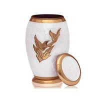Adult Cremation Urn with Velvet Box  Made by Brass Urn Wholesale Funeral Urns Supplies