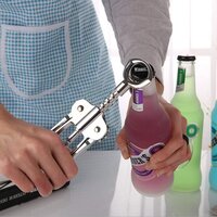 CherryBox Stylish Straight Wings Bottle - Corkscrew Opener,  Bottle Opener - Silver