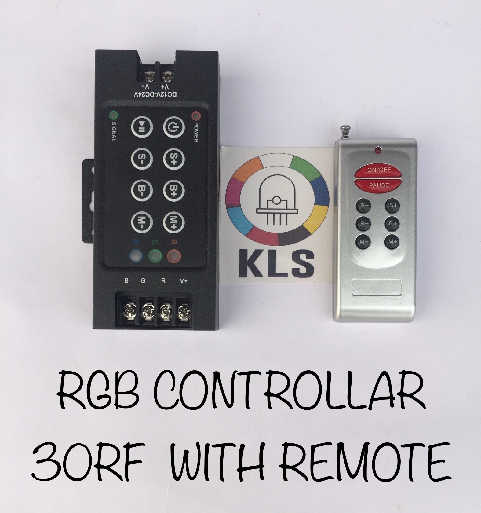 Strip Rgb Controller 30rf - High-performance Led Control Unit | Wireless Remote Control, Adjustable Brightness, Multi-color Sync