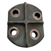 231 Lp Air Compressor Head Plate - Cast Iron, 6 X 4 Inch Size, Polished Black Surface, 12mm Thickness, Portable Design, Industrial Use