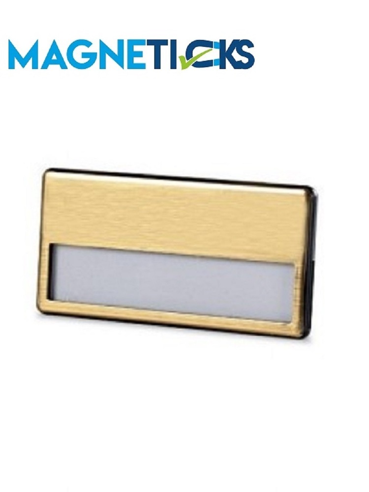 60 x 12mm Gold Reap Badge (With Pin Attach )