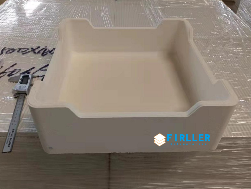 Ceramic Cordierite Mullite Sagger For Battery Cathode Materials - Color: Grey Black To Black.
