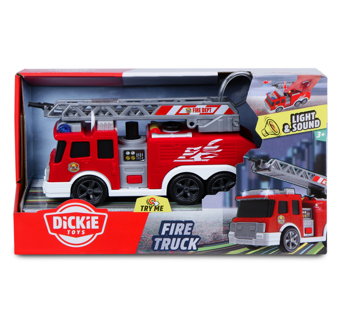 Dickie Light & Sound Vehicle - Fire Truck - Color: Multicolor