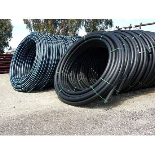 HDPE Water Pipe - Durable PE Material, Round Shape, Black Color | Corrosion Resistant, Easy to Install for Plumbing Systems