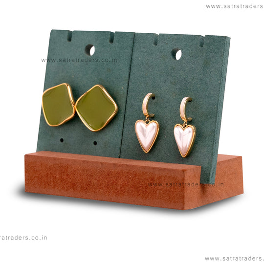 Earring Ring Display Stand - Durable Acrylic Construction | Elegant Design, Ideal For Jewelry Showcases, Non-slip Base