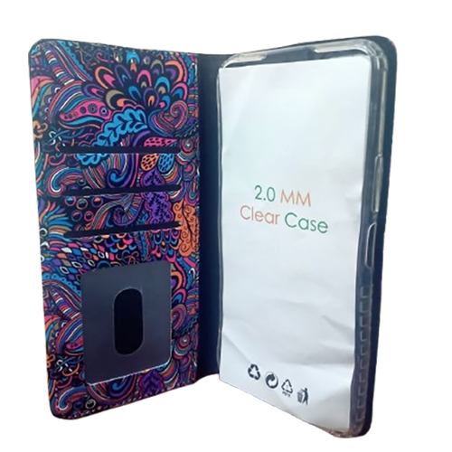 Printed Mobile Flip Cover - PVC Material, Various Colors Available | Flip Design, 6-Month Warranty, Compatible with Android Phones
