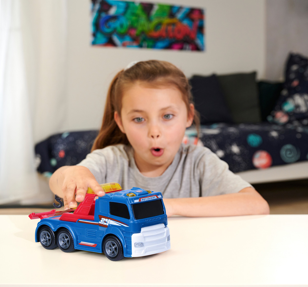 Dickie Toys Light & Sound Vehicle - Tow Truck