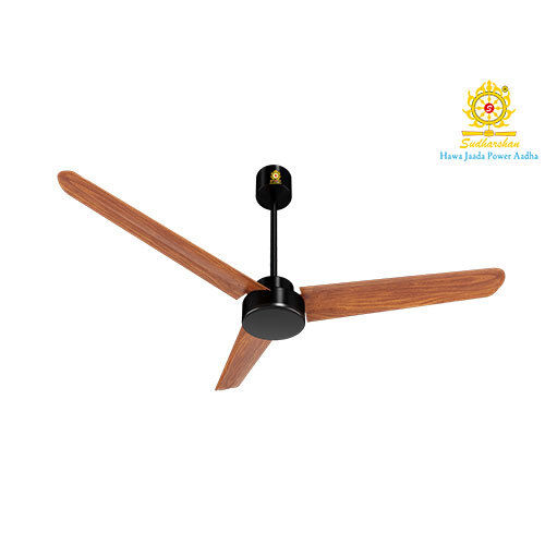 Teak Wood Spin Air Bldc Celling Fans - Color: Brown