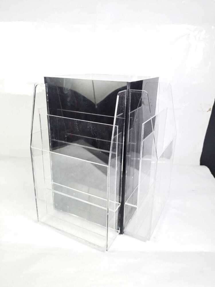 Revolving Magazine Stand - Durable Metal Frame Stylish Design For Home And Office Use