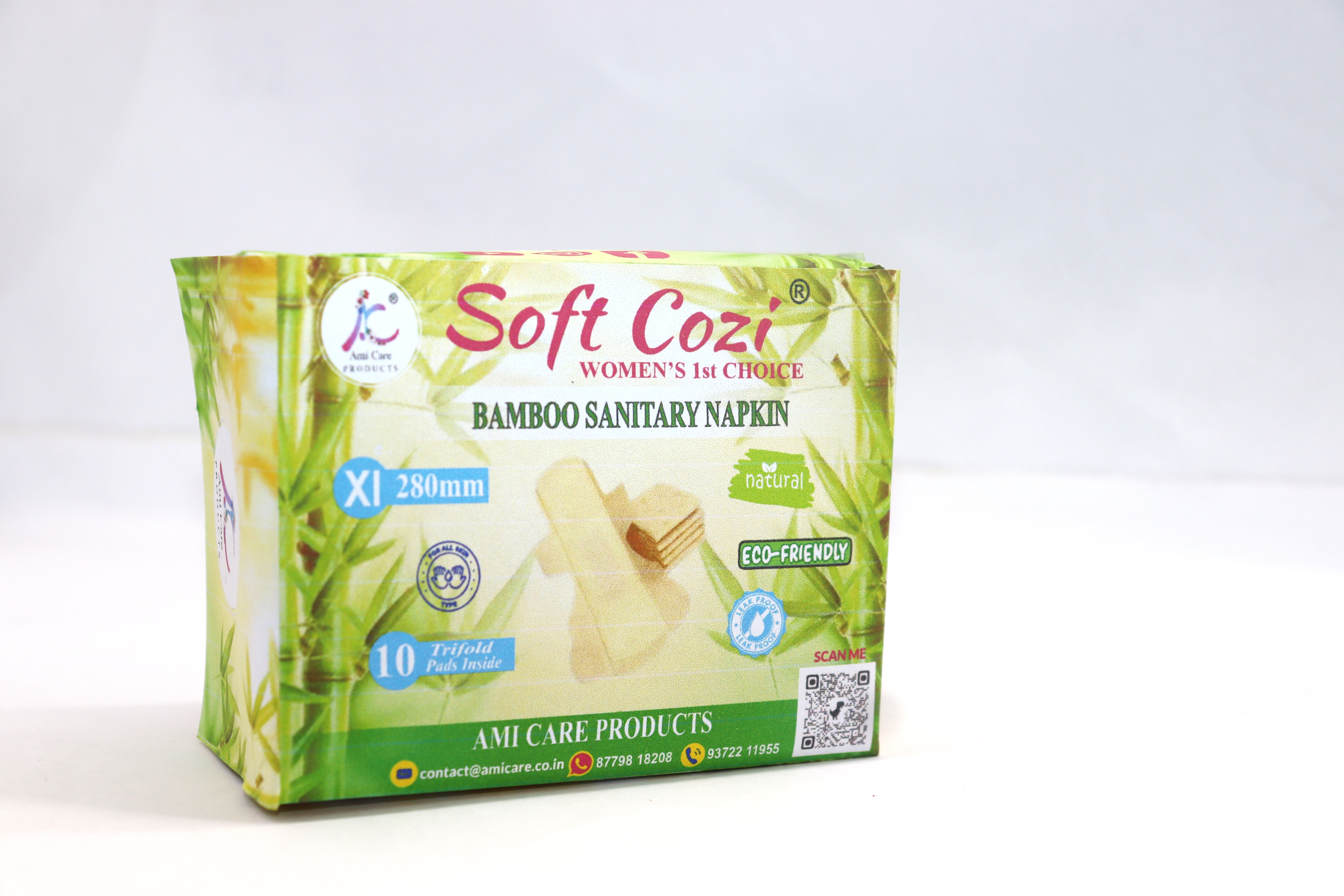 Anion Chip Pink Bamboo Napkin Trifold 10pcs - Age Group: Women