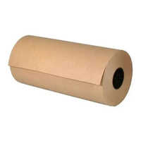 Imported Absorbent Kraft Paper Roll - 0.76mm To 0.81mm Thickness, Brown Color, Anti-curl Feature, Plain Design, Virgin Pulp Quality