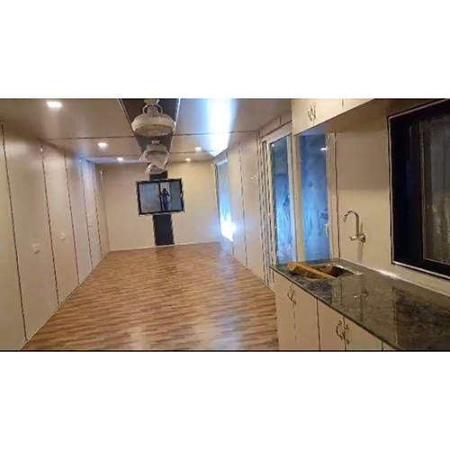 Frp Portable House Cabin - Floor Material: Cement Fiber Sheet With Pvc Vinyl Carpet