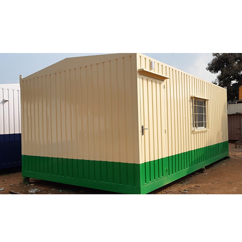 Industrial Portable Office Cabin - Color: Cream