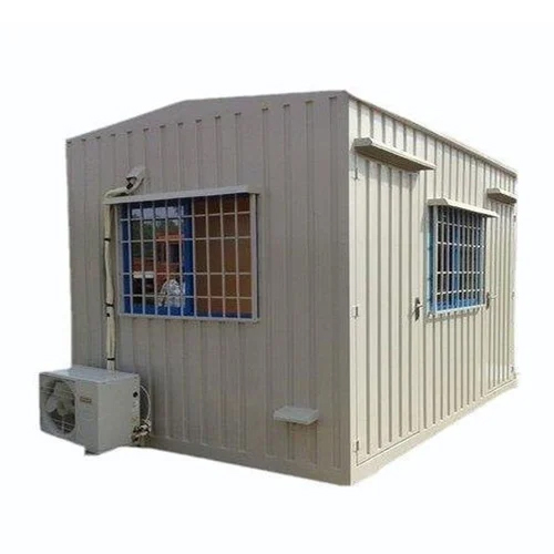 Portable Site Office Cabin - Color: Cream