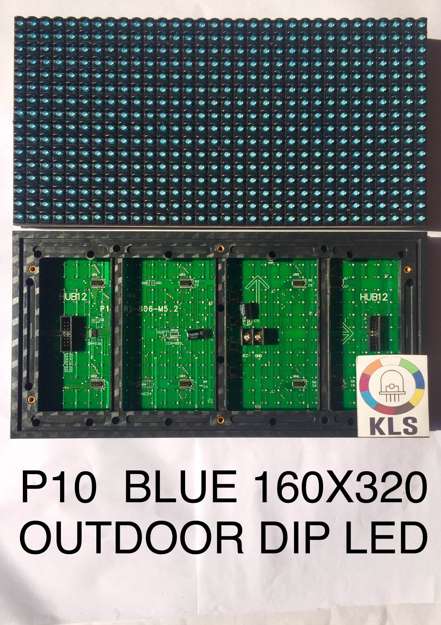 P10 Dip Led Display Module - 160x320mm Size | Vibrant Colors: Red, Green, Blue, White, Yellow, Pink