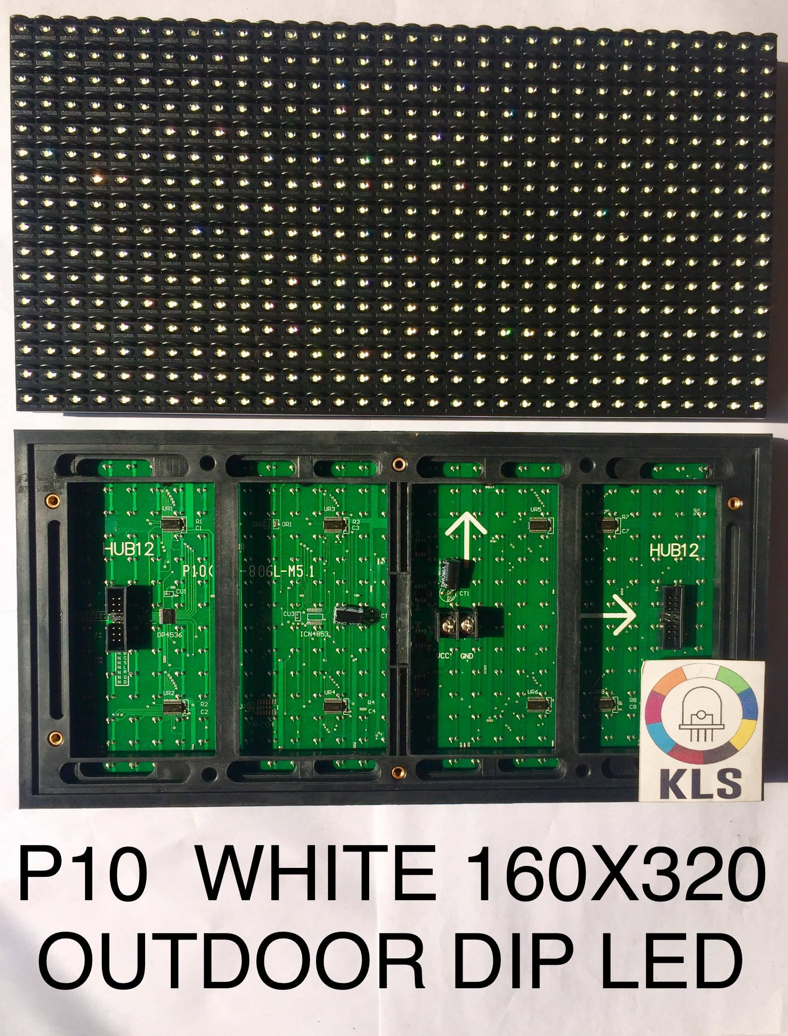 P10 Dip Led Display Module - 160x320mm Size | Vibrant Colors: Red, Green, Blue, White, Yellow, Pink