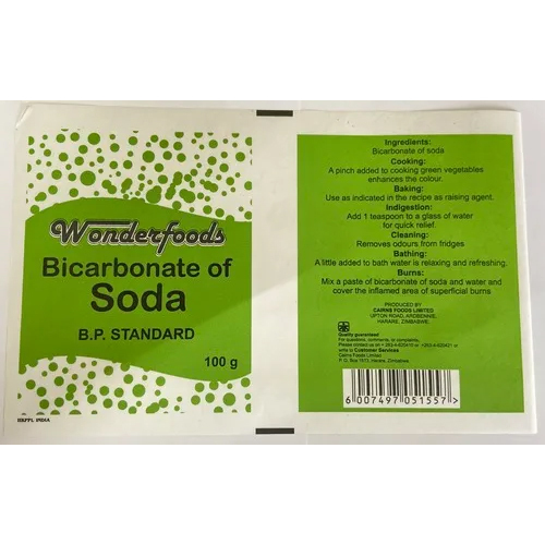 Wonderfoods Bicarbonate Soda Pouches - Color: Different Available