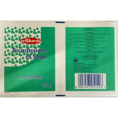 Bicarbonate Soda Pouches - Color: Different Available