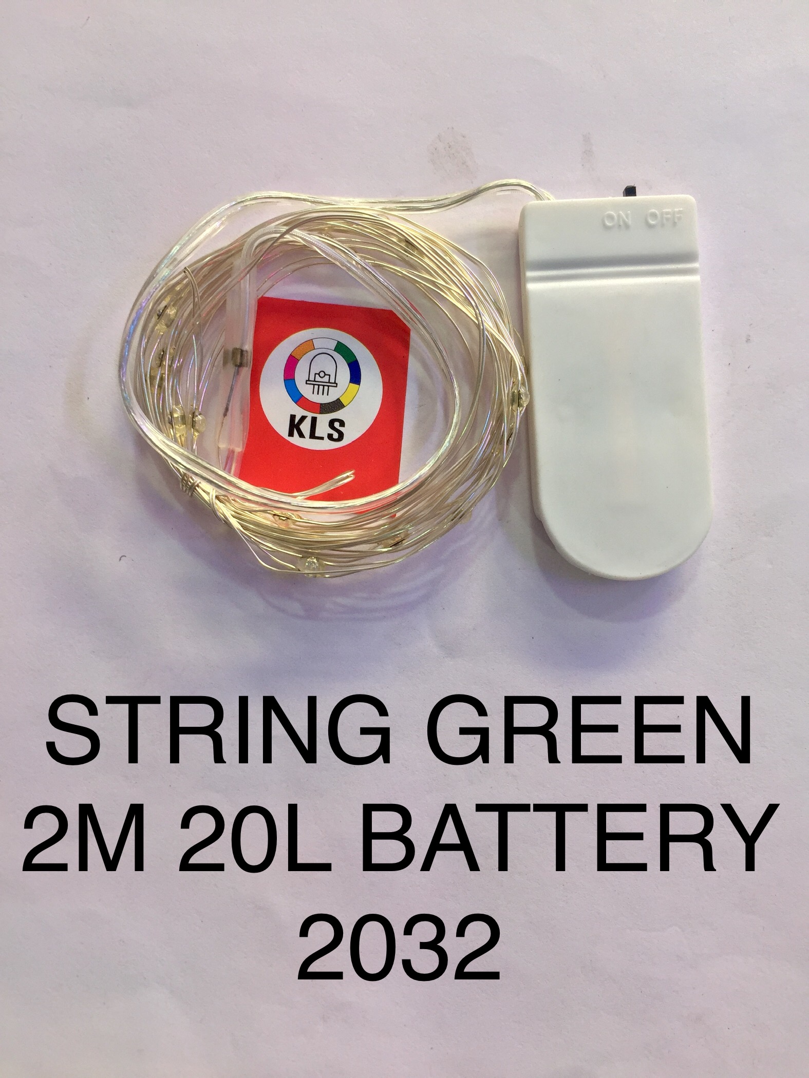 String Light - 2mtr Length | 20 Led Battery Operated, Multi-color Options: Red, Green, Blue, White, Warm White, Yellow, Pink, Uv, Rgb