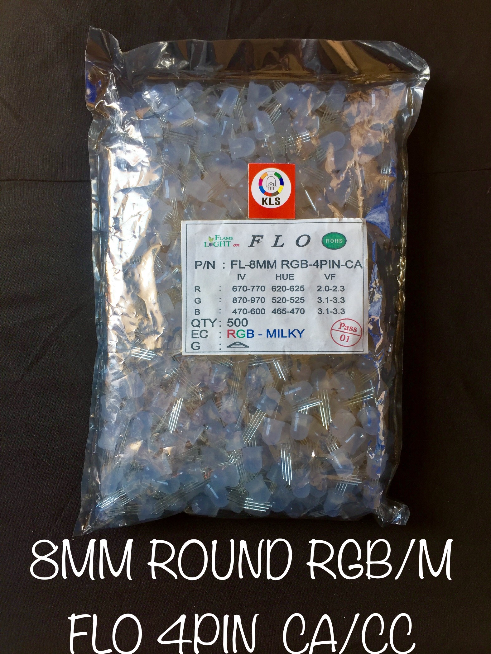 8mm Led - 1w/1.5w Power Variants | Multi-color Options Including Red, Green, Blue, White, Warm White, Yellow, Pink, Orange, And Rgb