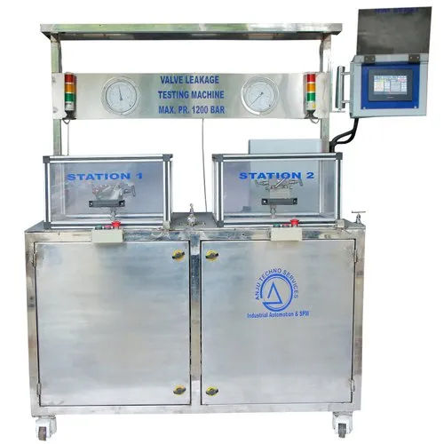 Automatic Plc Controlled High Pressure Valve Testing Machine - Gas Pressure: 1100 Bar