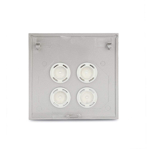 Uc24Sw-P-Xbs-Os Electric Ulti Impress - 4 Gang Push-Push Switch Cover - Color: Silver