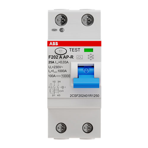 Abb F202 A-25-0-03 Ap-R Residual Current Circuit Breaker - Color: White