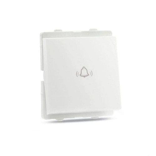 10 Amp 2 Module Bell Push Switch - Color: White