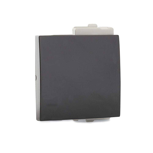 6A Dark Grey 2 Mod 1 Way Switch - Color: Black