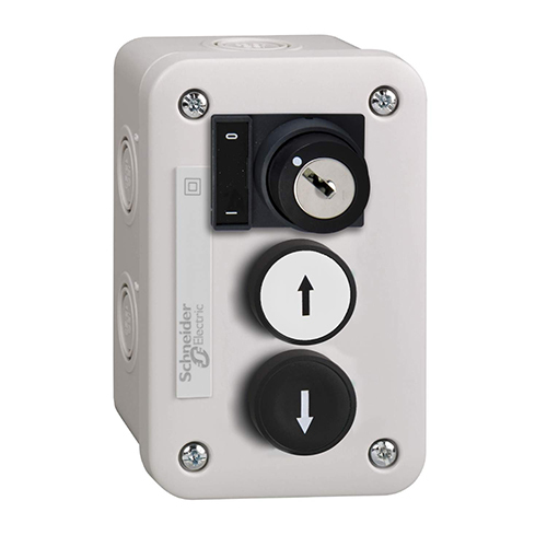 Control Station With White Pb 1No - Black Pb 1No - Selector Switch - Material: Plastic