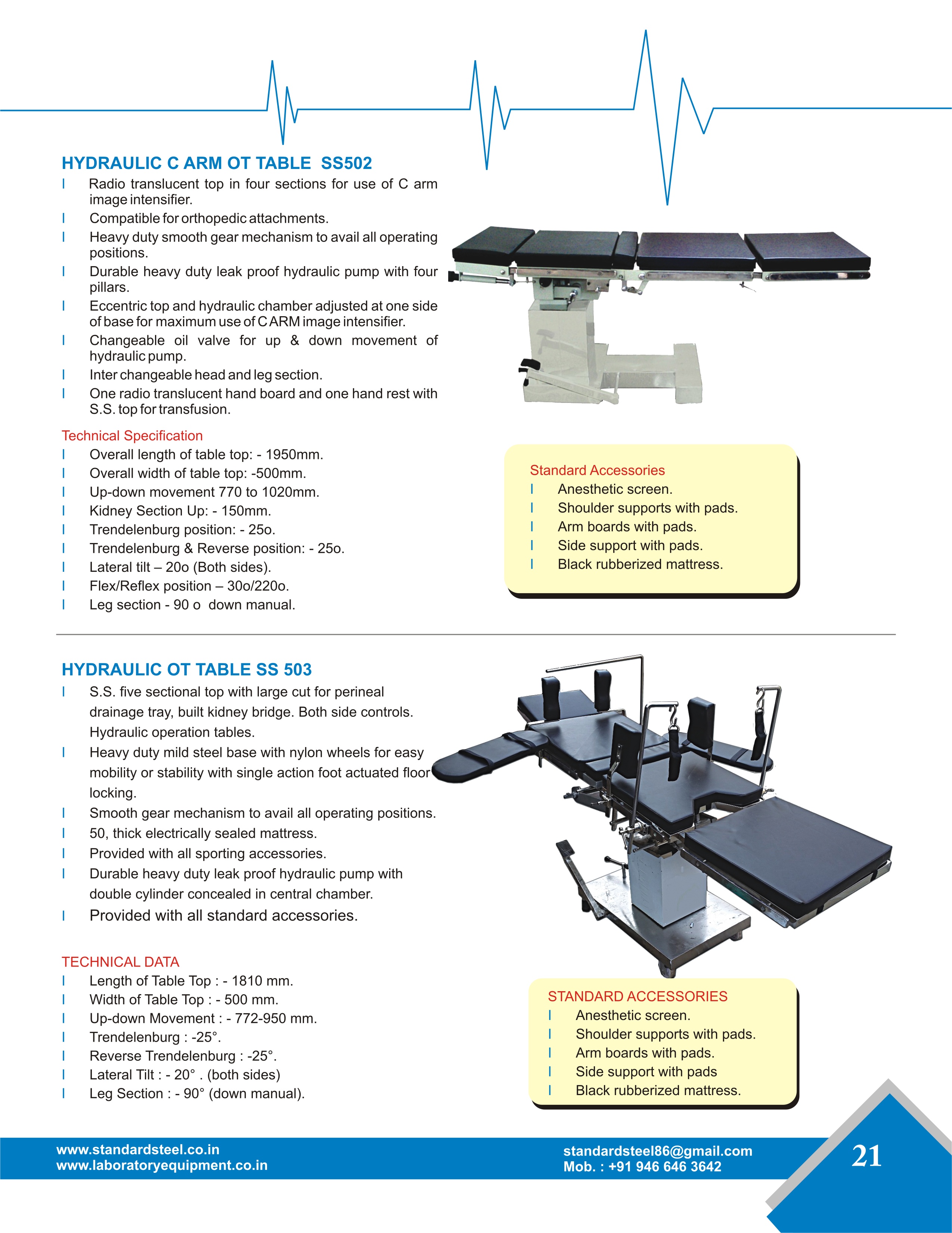 Electric C Arm OT Table