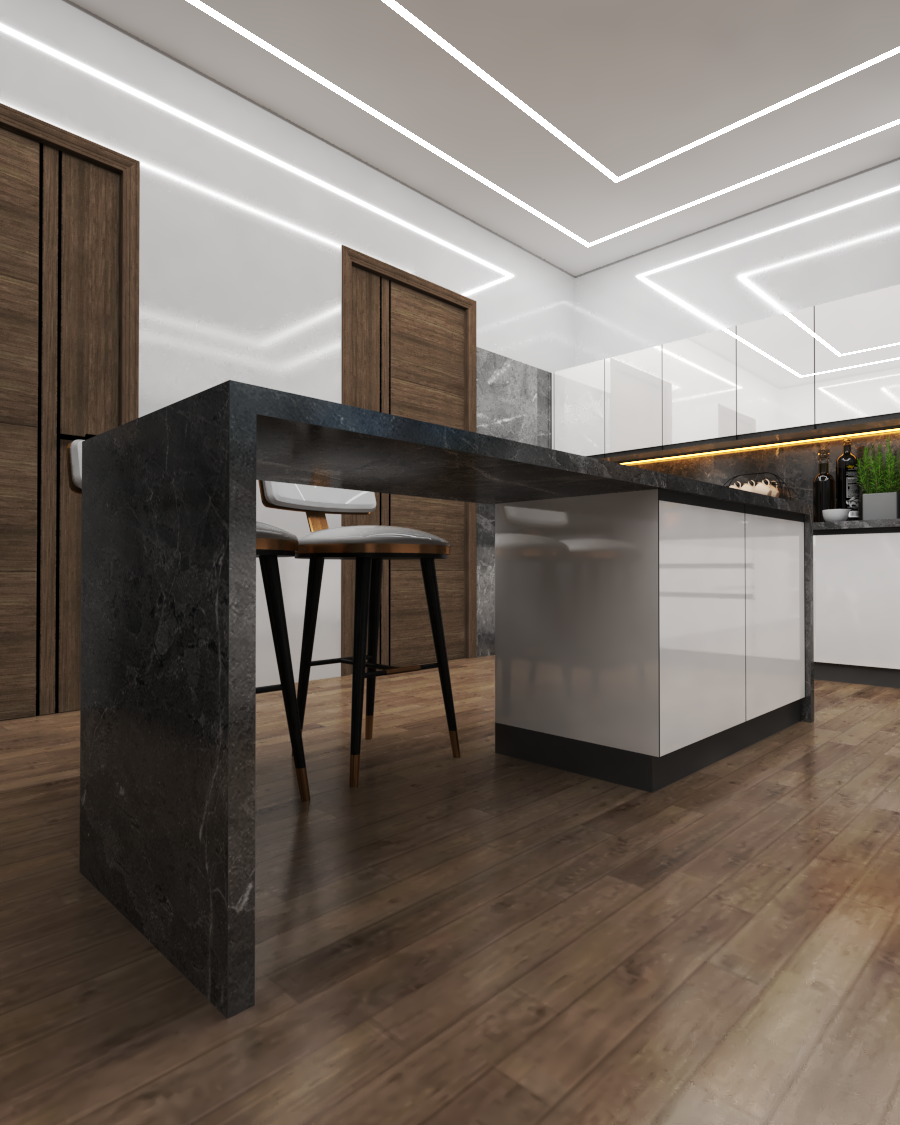 Modular Kitchen Brown/white - Brand Name: Jindal Steel