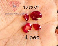 Natural Ruby Gemstone Handmade Faceted Cut Loose Stone