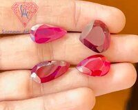 Natural Ruby Gemstone Handmade Faceted Cut Loose Stone