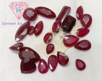 Natural Ruby Gemstone Handmade Faceted Cut Loose Stone