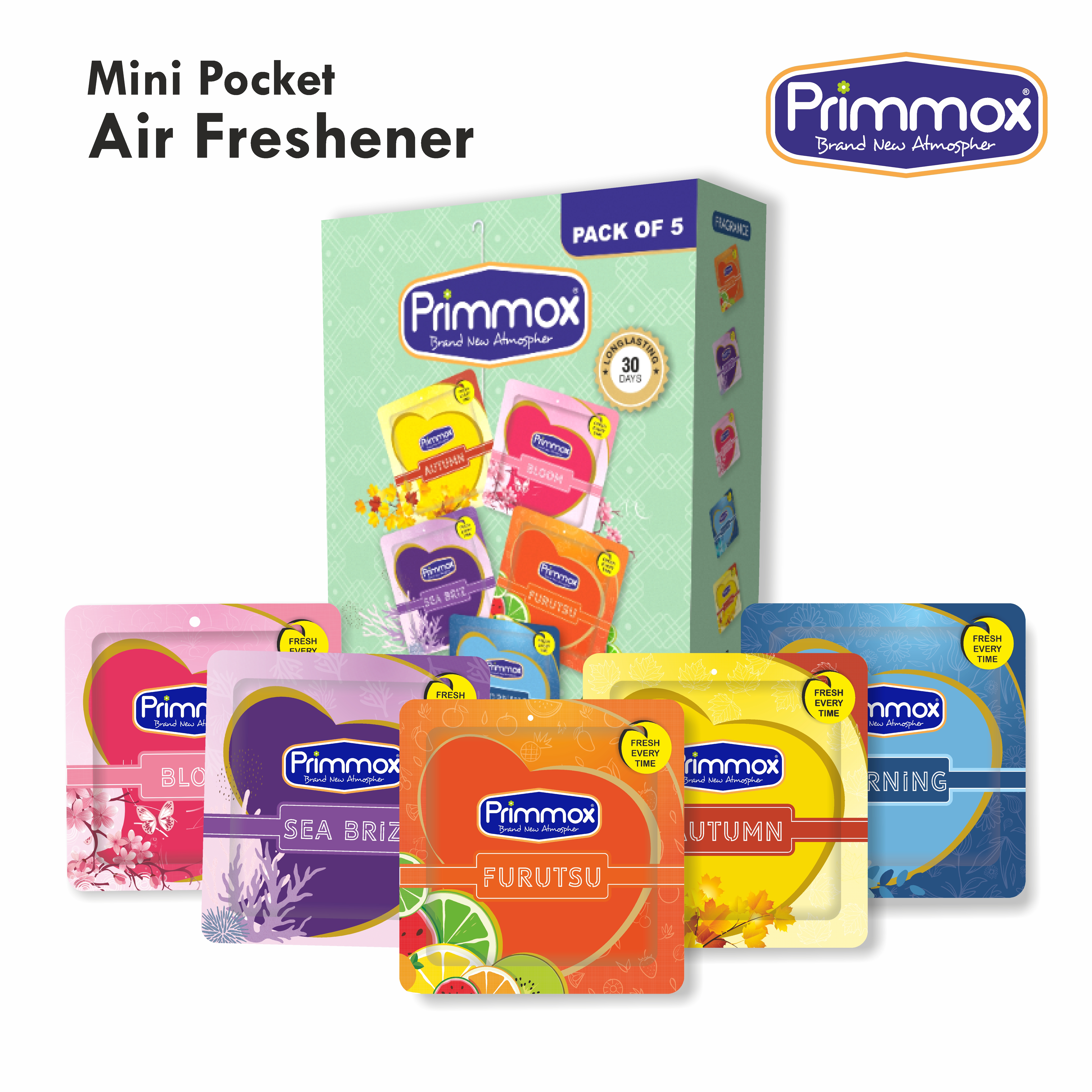 Pocket Air Fresheners - PRIMMOX - (Only Pack)