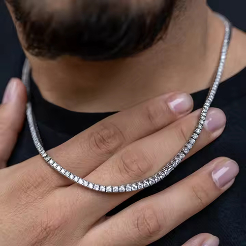 Moissanite Diamond Tennis Chain