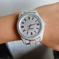 Mens Moissanite Diamond Watch