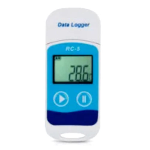 Rc-5B Digital Temperature And Humidity Data Logger - Color: White