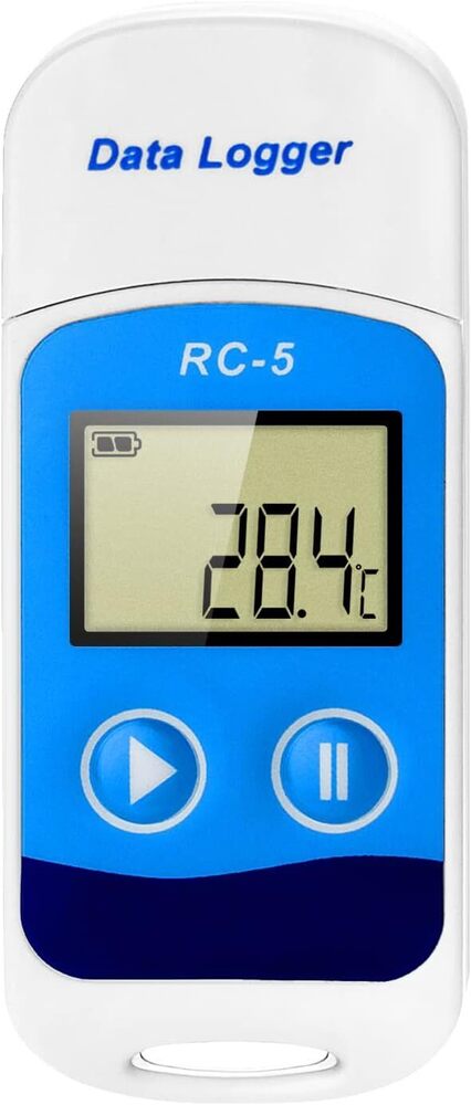 Rc-5B Digital Temperature And Humidity Data Logger - Color: White