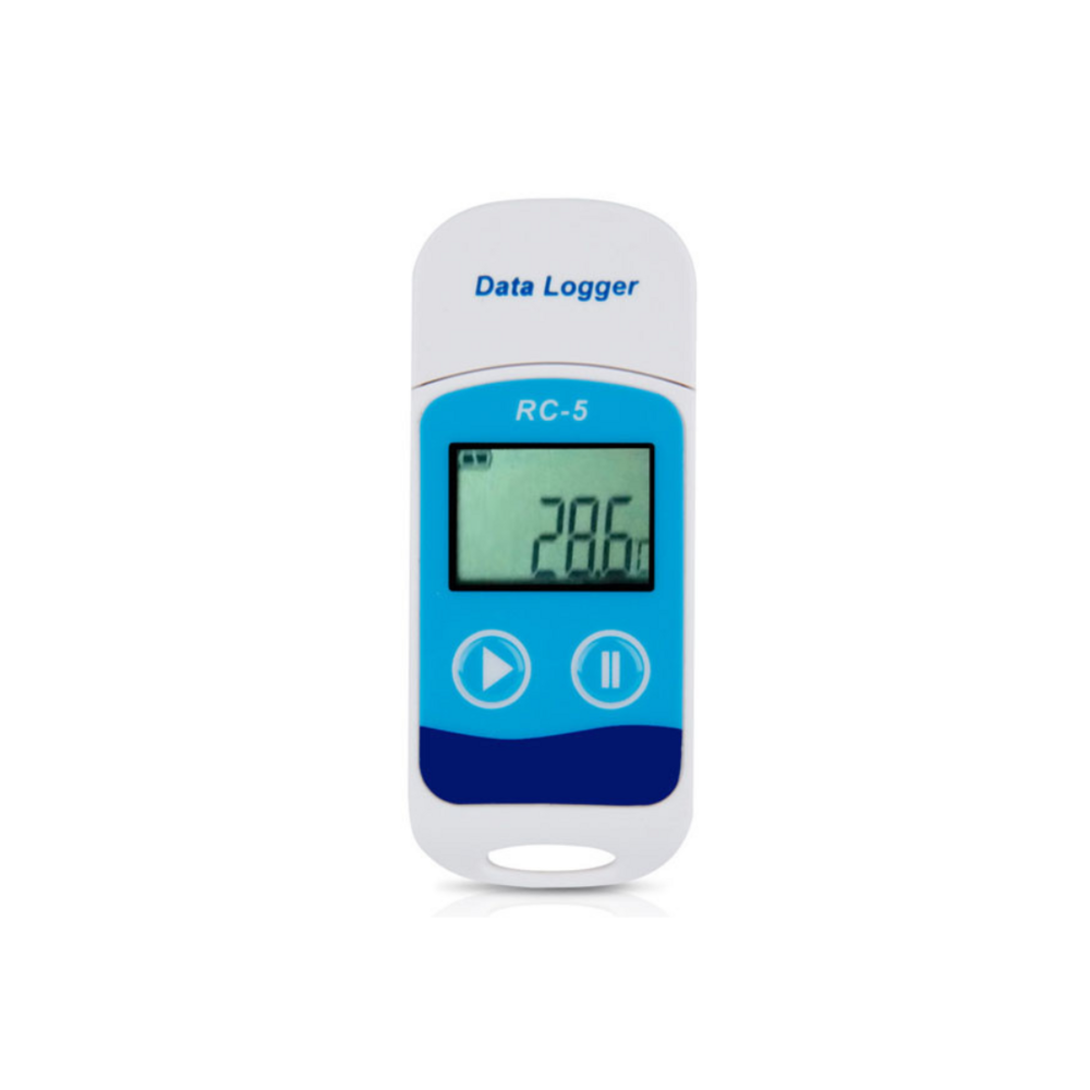 Rc-5B Digital Temperature And Humidity Data Logger - Color: White