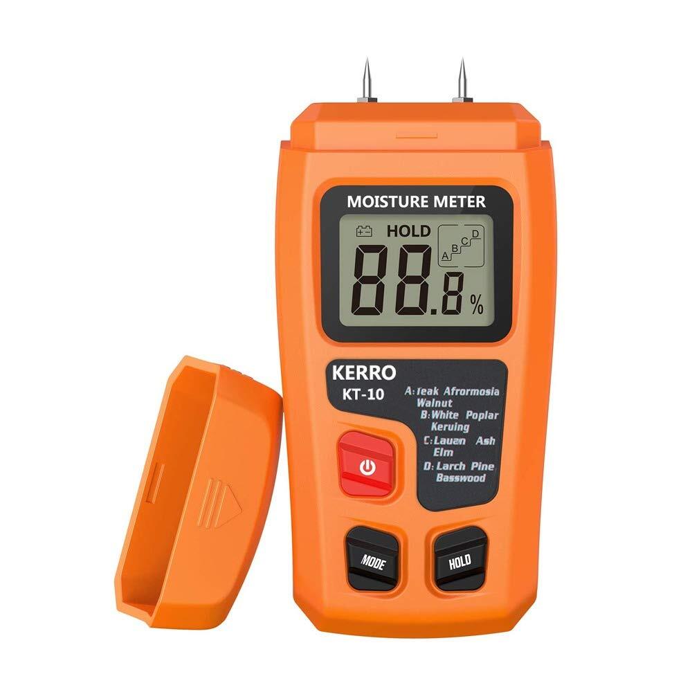 Kt-10 Moisture Meter Digital Device - Color: Orange