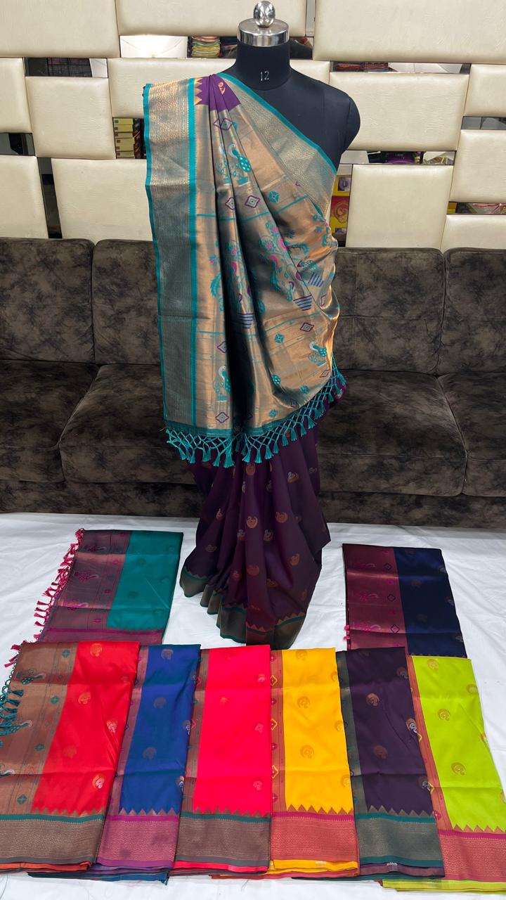 CHADRABHAGA   PAITHANI SILK  SAREE
