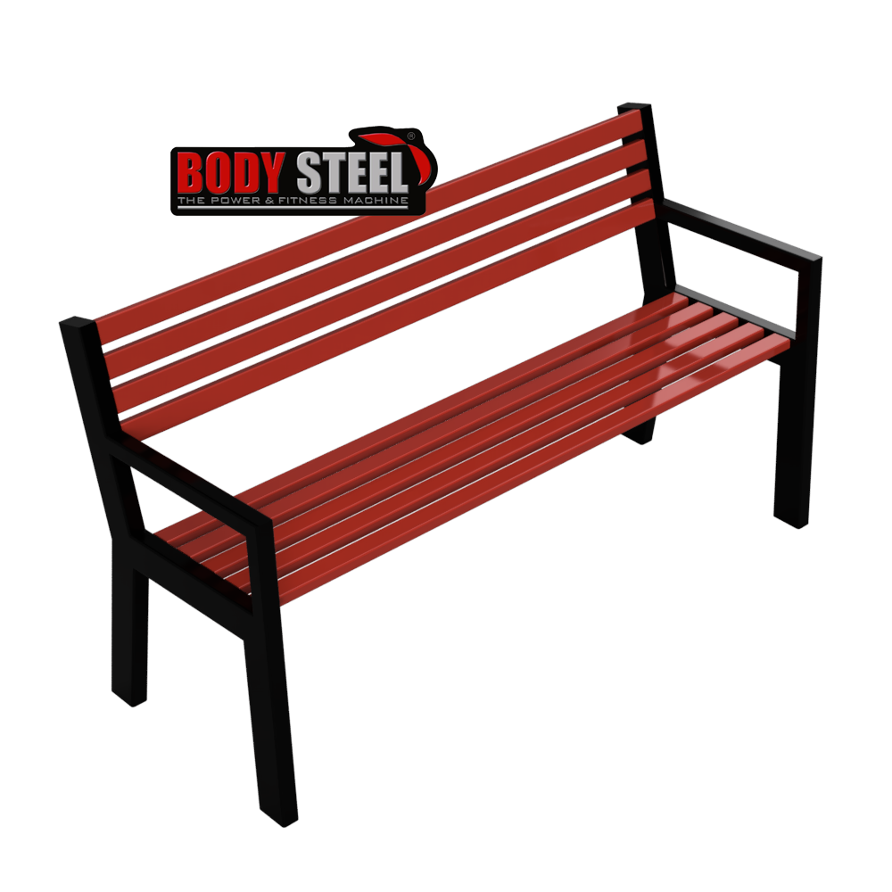 Iron Garden Outdoor Bench - Heavy-duty Steel Frame, Ergonomic Design, Rust-resistant Coating, Weather-resistant Finish, Versatile For Multi-functional Use