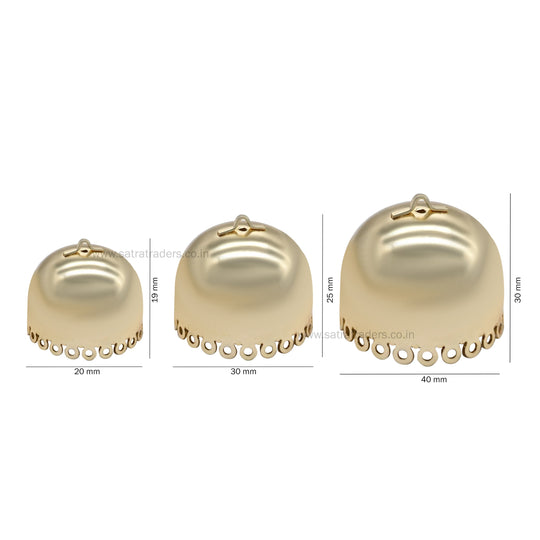 Plain Ethnic Jhumki | 6pcs