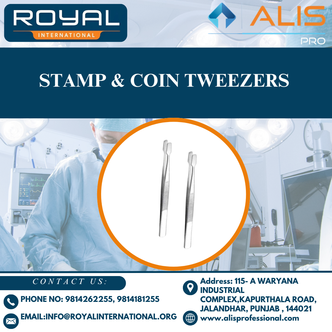 Stamp & Coin Tweezers - High-quality Materials | Silver, Thumb-driven Design, Portable Style, Wafer Tweezers With Warranty