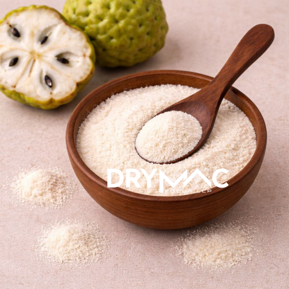 Custard Apple Powder - Powder Form, 12 Months Shelf Life | Soluble in Water, Ideal for Beverage Premixes, Bakery, Baby Foods, Jellies