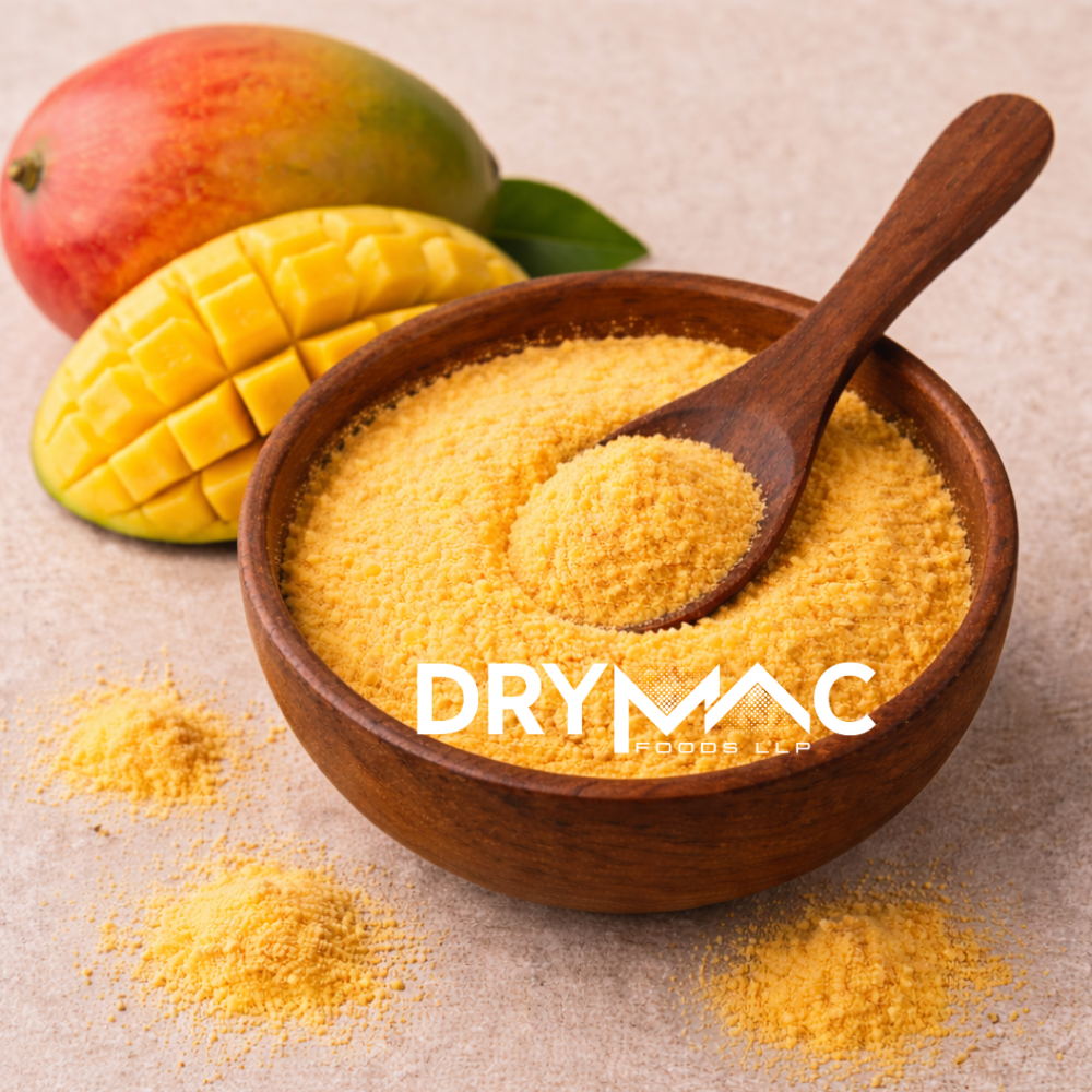 Spray Dried Mango Powder - Fine Powder from Natural Ripe Mangoes | Water-Soluble, 12-Month Shelf Life, Ideal for Beverages, Bakery, and Jellies
