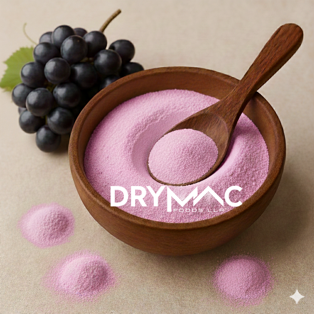 Spray Dried Black Grape Powder - Fine Water-Soluble Powder, 12-Month Shelf Life for Instant Beverages, Health Foods, Bakery Goods, Jellies